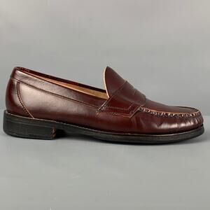 BASS Size 7 Burgundy Leather Penny Loafers